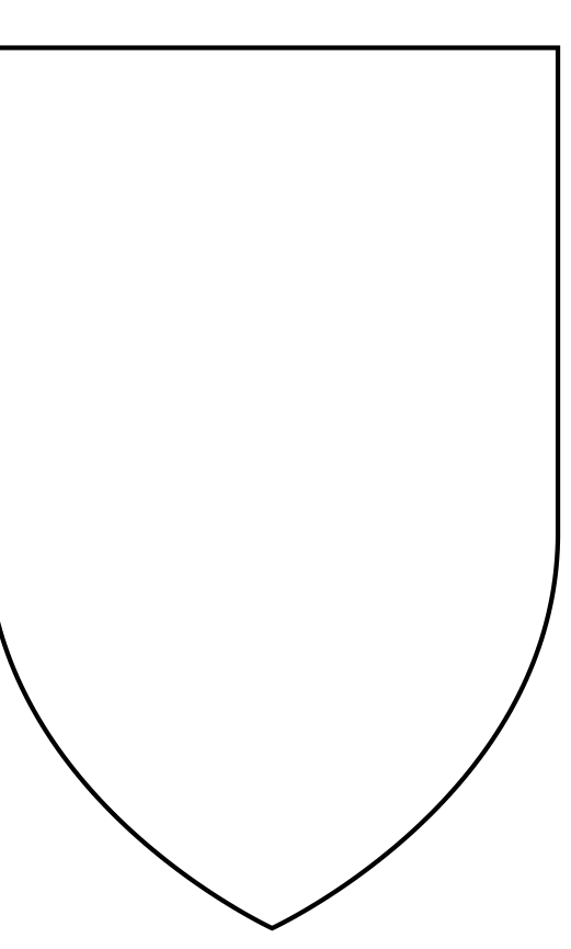 A blank shield outline