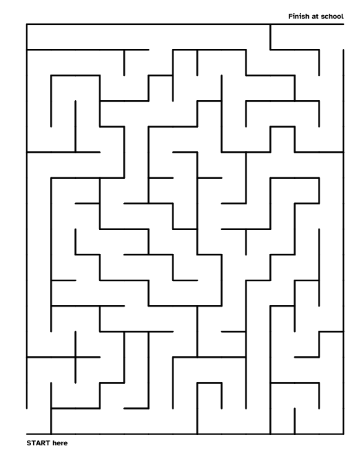 A maze puzzle